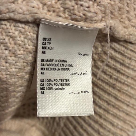 And Now This Cozy Cable Knit Sweater Cream size XS - Picture 7 of 8